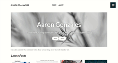 Desktop Screenshot of aarongonzales.net
